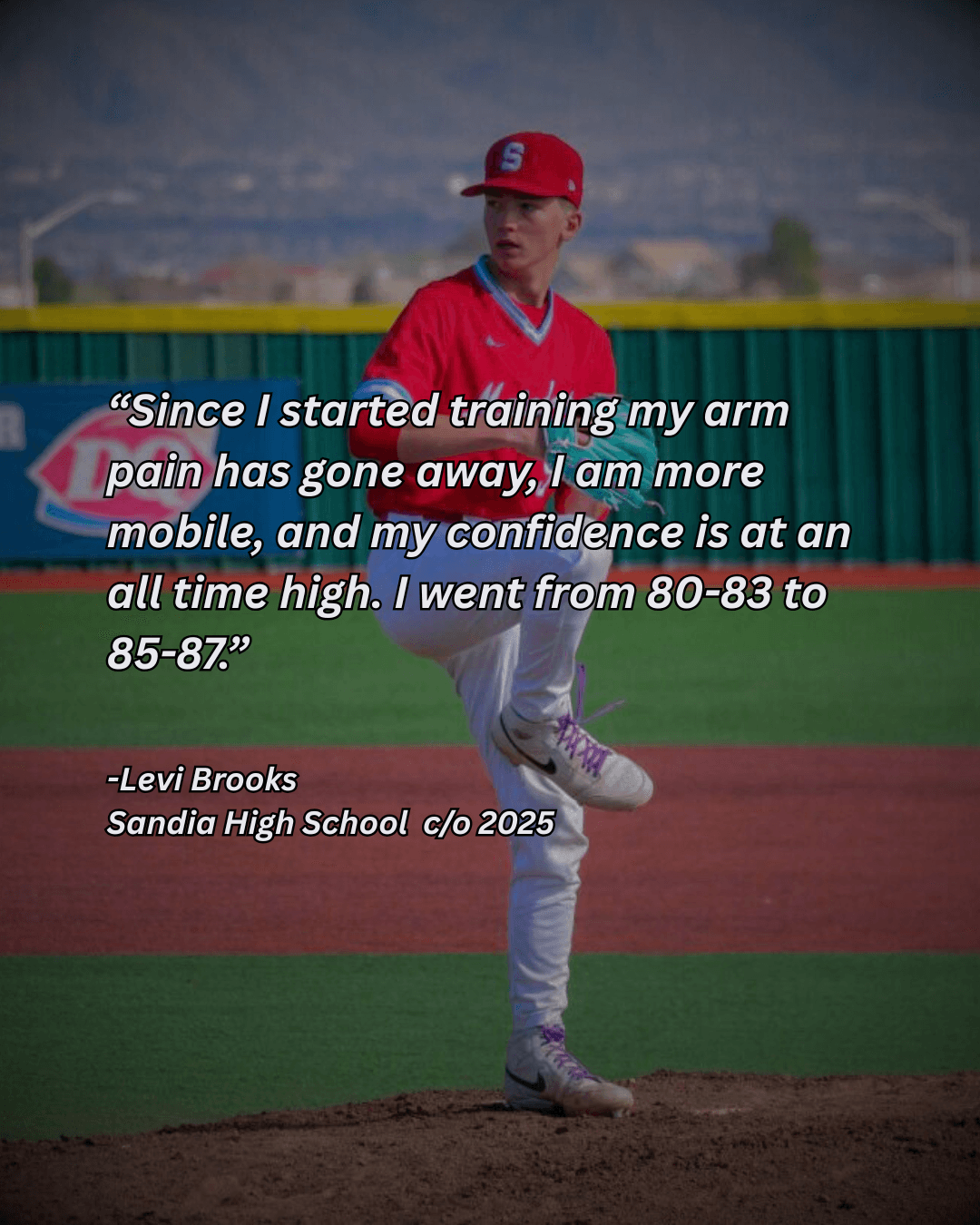 Levi Brooks testimonial - Velocity gains and injury recovery